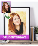 Studentergave - Dream portræt efter dine fotos - Just Karikatur
