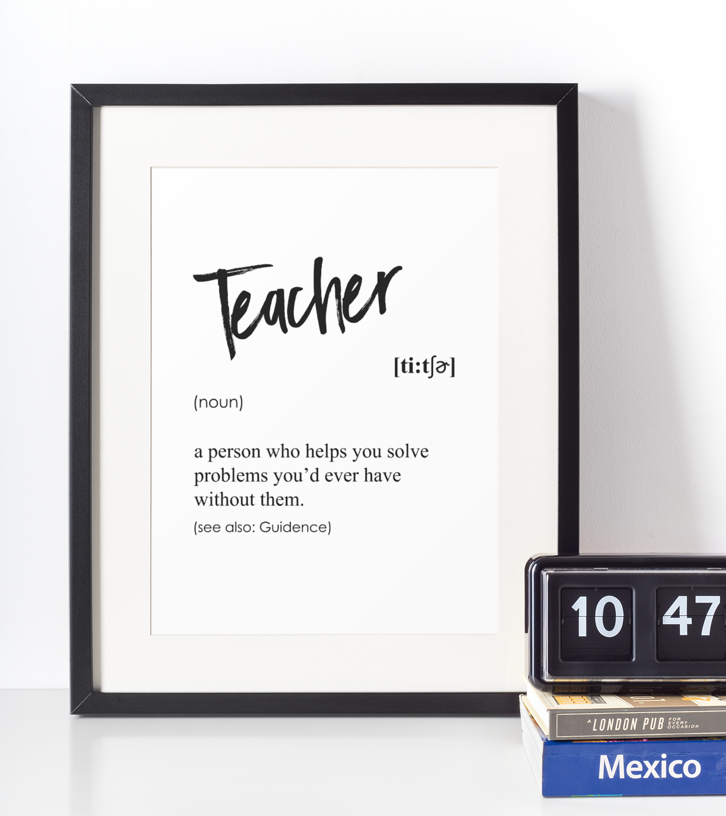 Teacher definition plakat - Just Karikatur