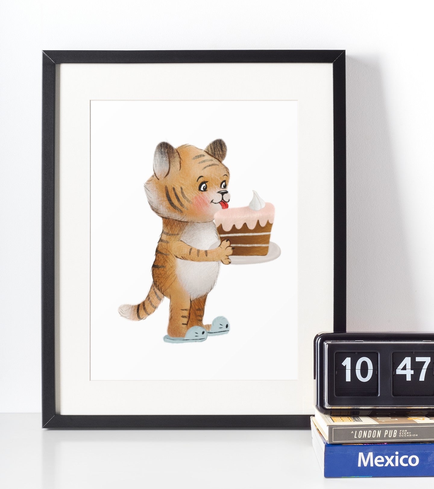 Tiger - Børneplakat - Just Karikatur