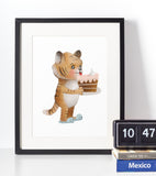 Tiger - Børneplakat - Just Karikatur