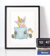 Unicorn - Børneplakat - Just Karikatur