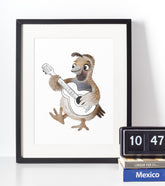 Vagtel - Børneplakat - Just Karikatur