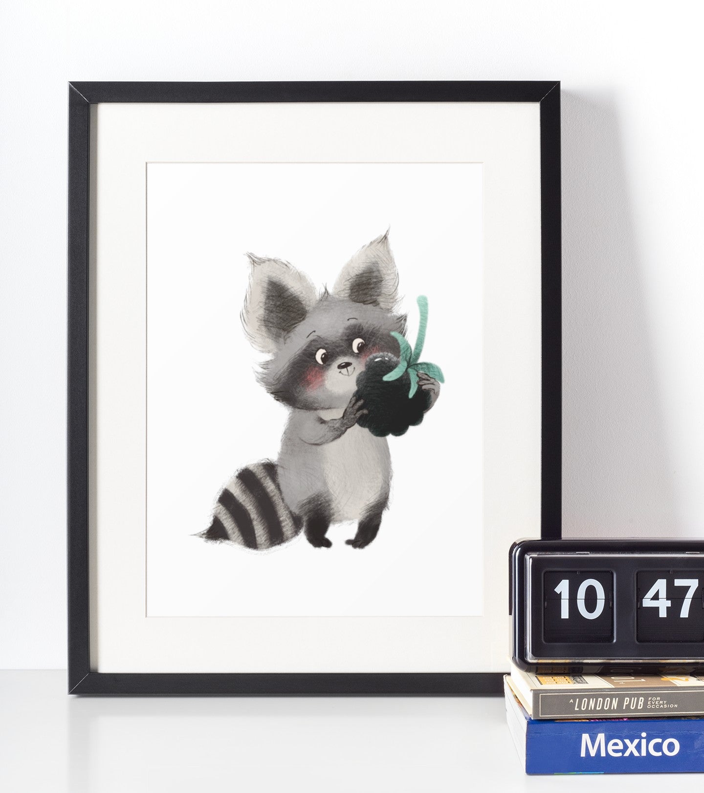 Vaskebjørn - Børneplakat - Just Karikatur