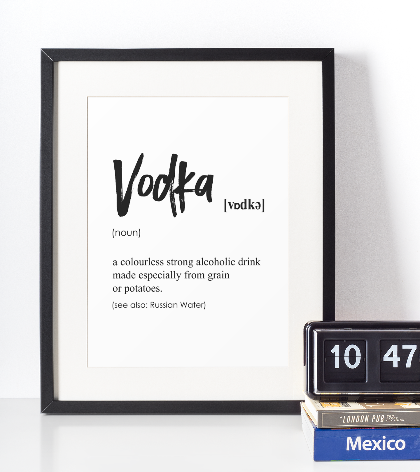Vodka definition plakat - Just Karikatur