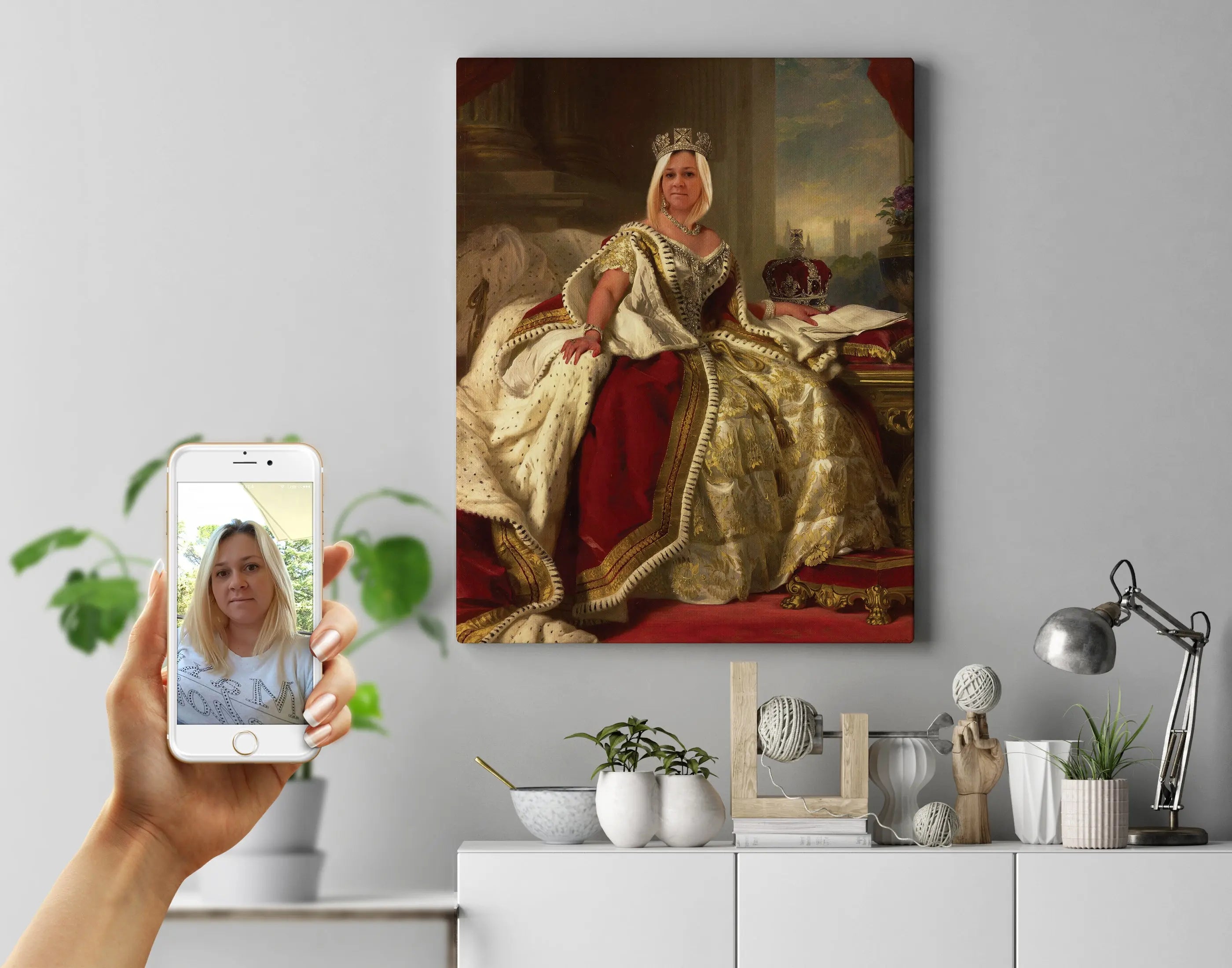 Vogue lady - Royal portræt efter dine fotos - Just Karikatur