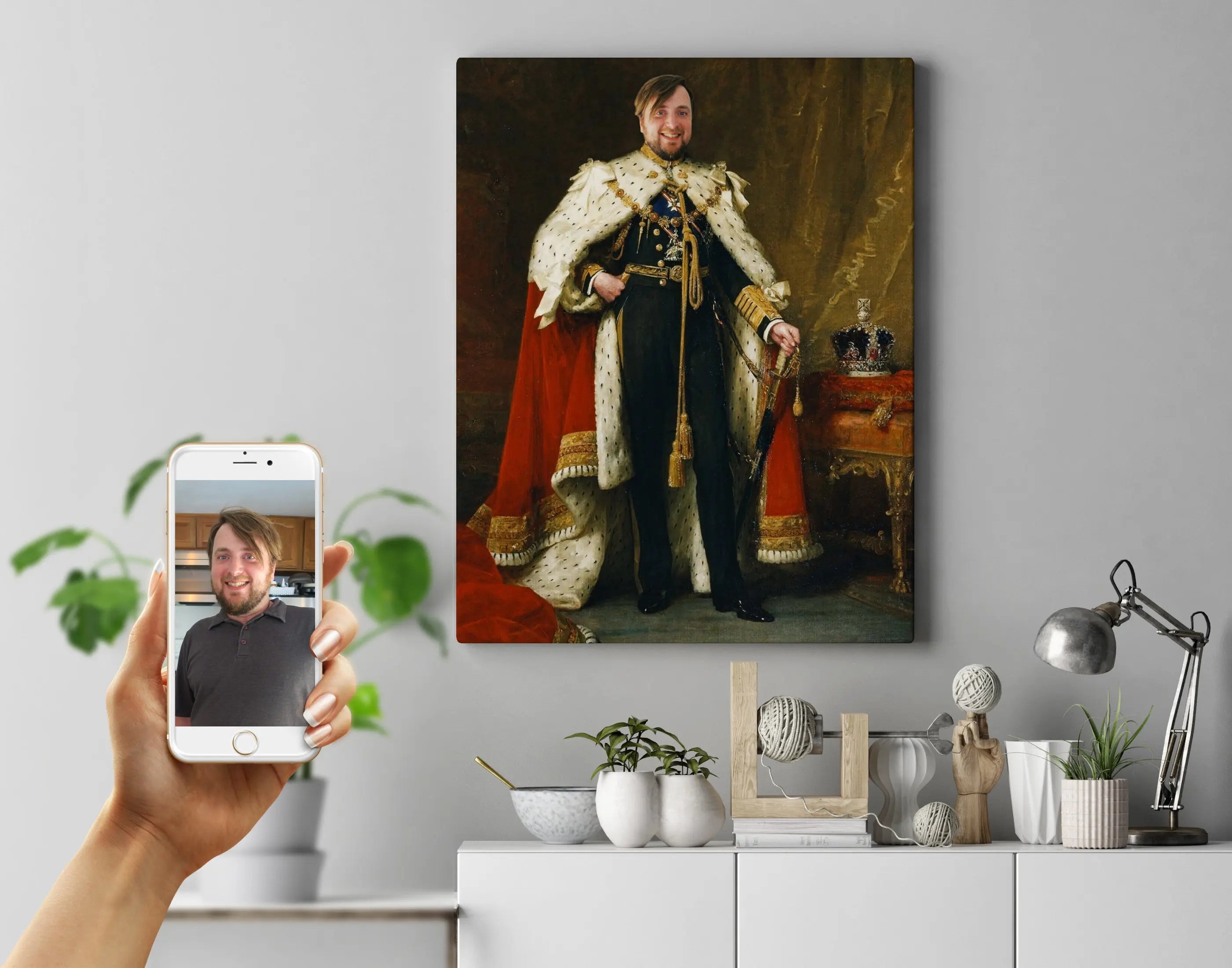 Warrior - Royal portræt efter dine fotos - Just Karikatur