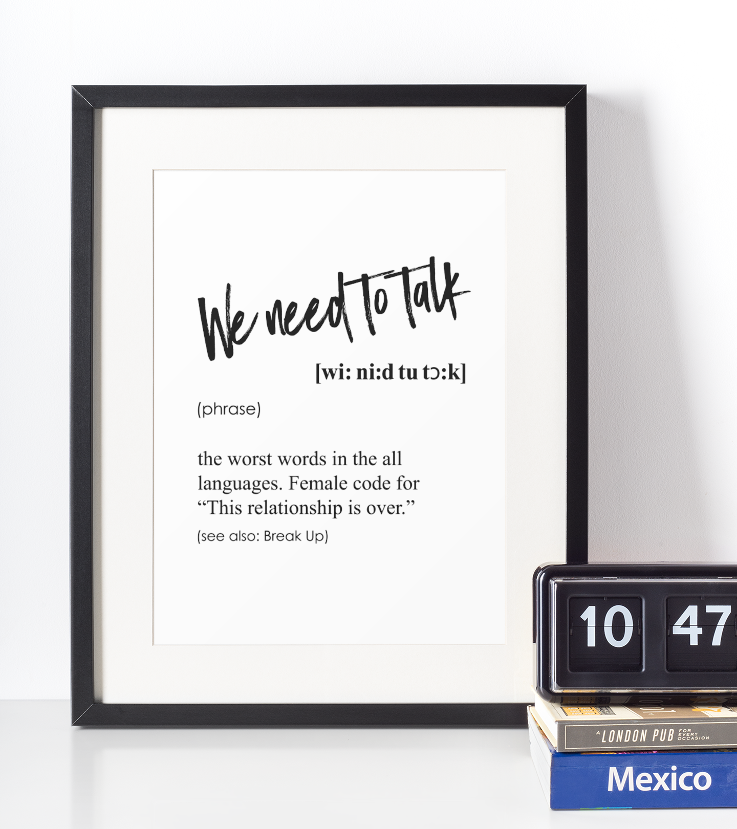 We need to talk definition plakat - Just Karikatur