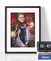 Wonder Woman - karikaturtegning efter dine fotos - Just Karikatur