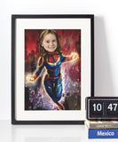 Wonder Woman - karikaturtegning efter dine fotos - Just Karikatur