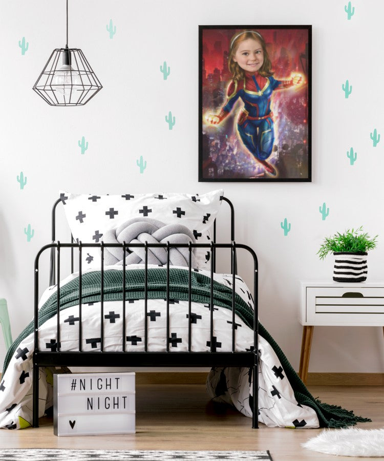 Wonder Woman - karikaturtegning efter dine fotos - Just Karikatur