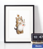 Yorkshire - Børneplakat - Just Karikatur