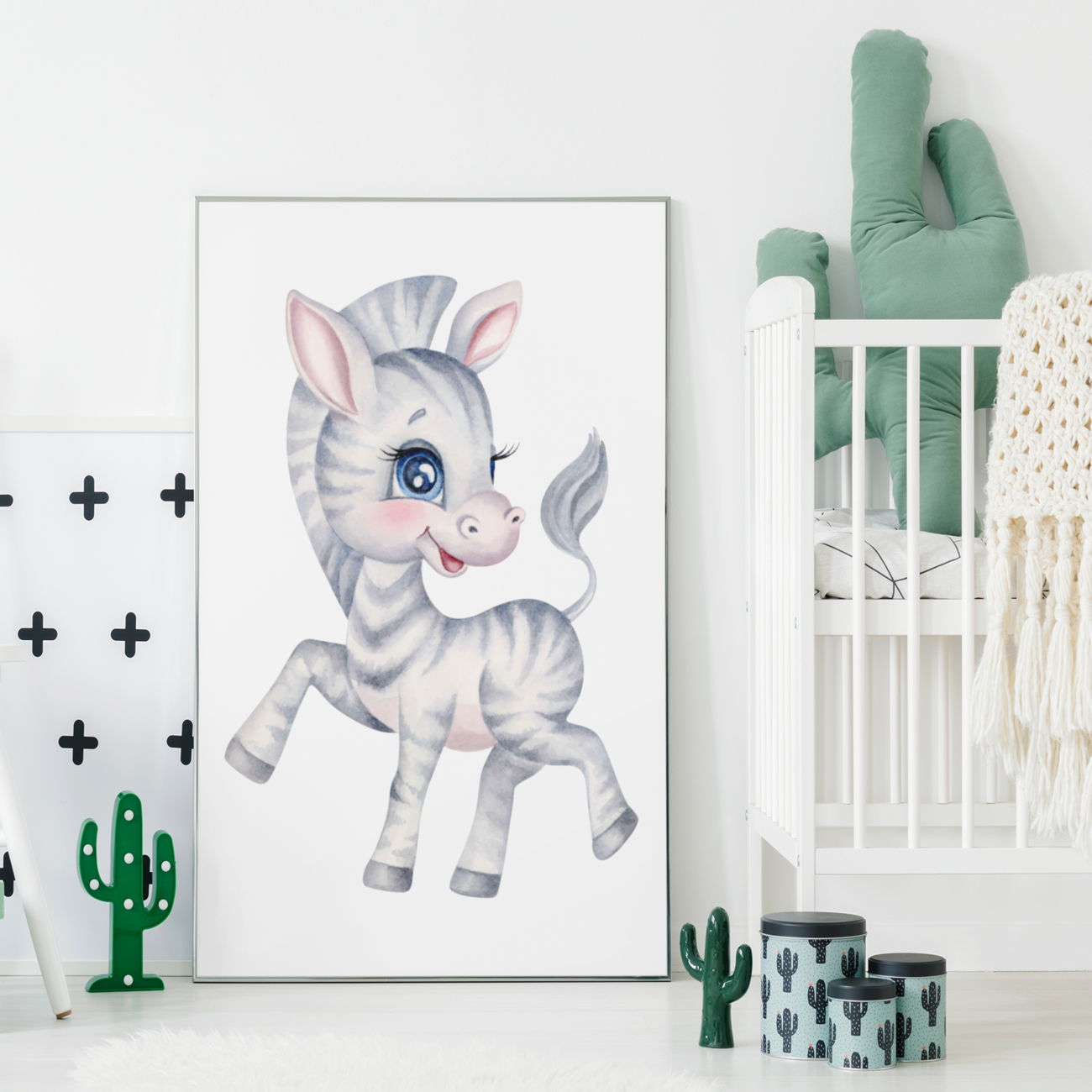 Æsel børne plakat - Just Karikatur