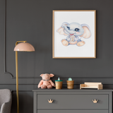 Elefant børne plakat - Just Karikatur