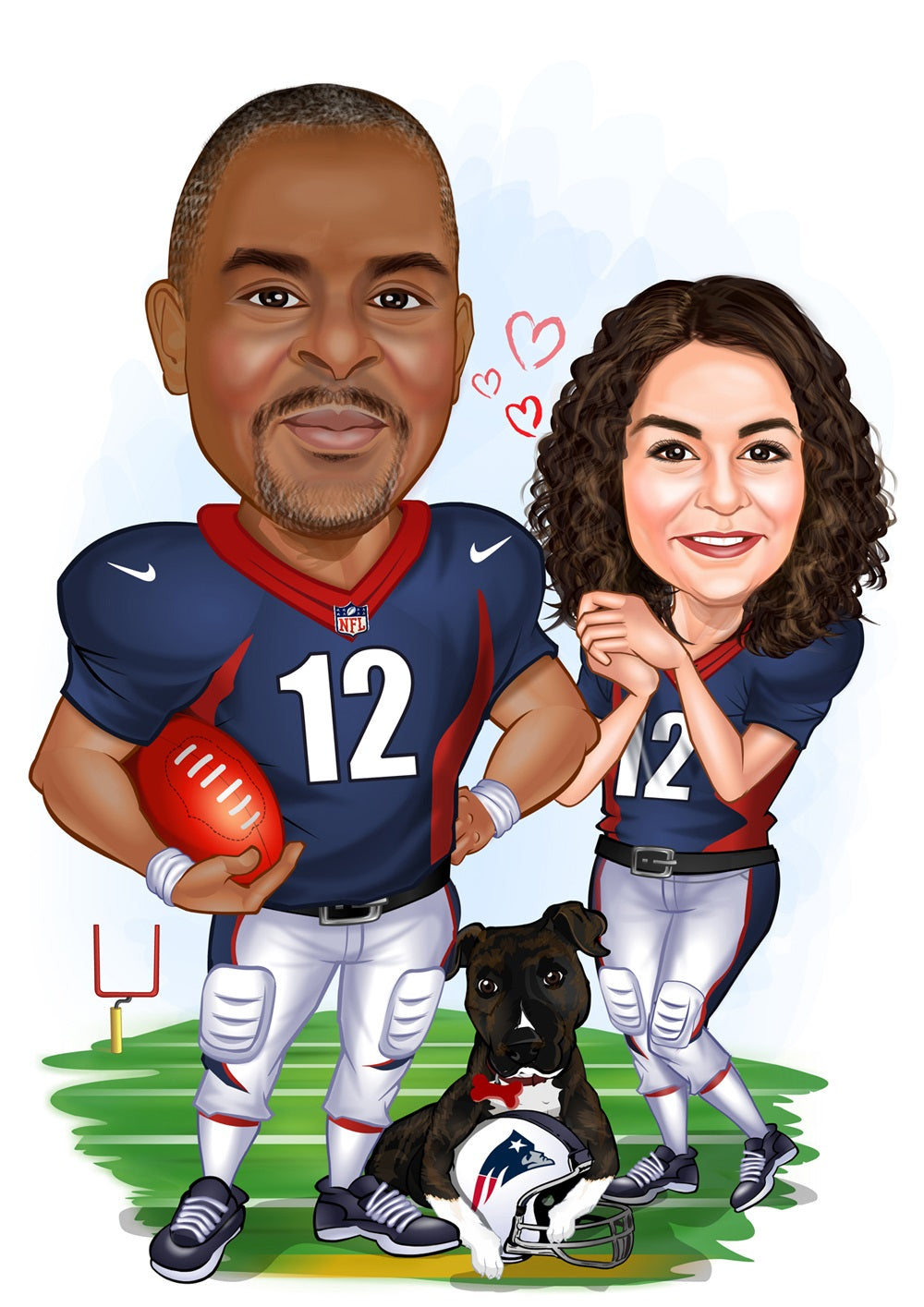 Par tema97 (2 personer) - karikaturtegning efter dine fotos - Just Karikatur