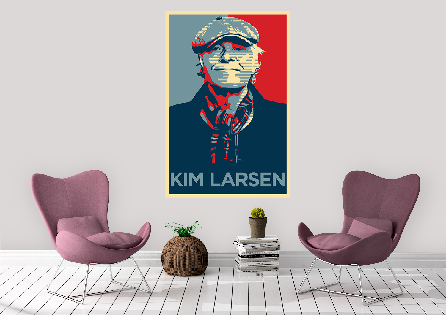 Kim Larsen - Hope Plakat - Just Karikatur