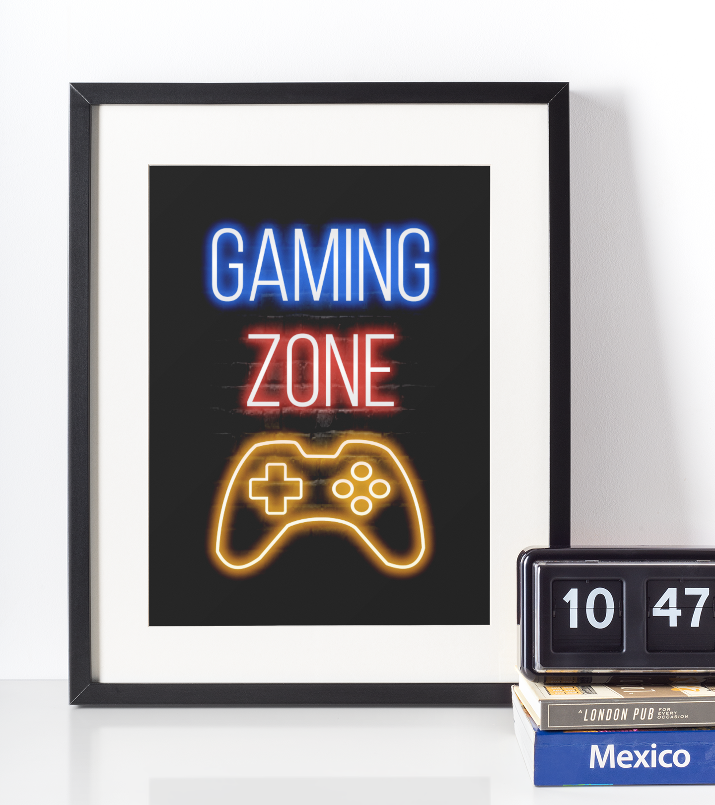 Neon Plakat - Gaming Zone - Just Karikatur