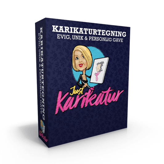 Giv et gavekort til en 100% unik gave - Just Karikatur