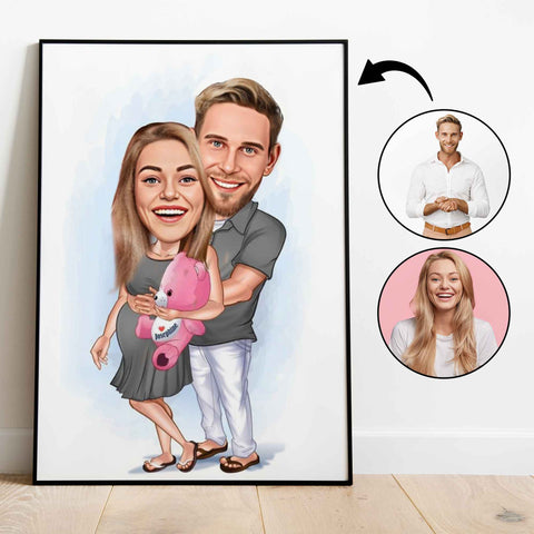 Par tema103 (2 personer) - karikaturtegning efter dine fotos - Just Karikatur