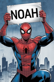 Personlig Spider-Man Plakat med Navn 1