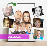 Julegave - karikaturtegning efter dine fotos