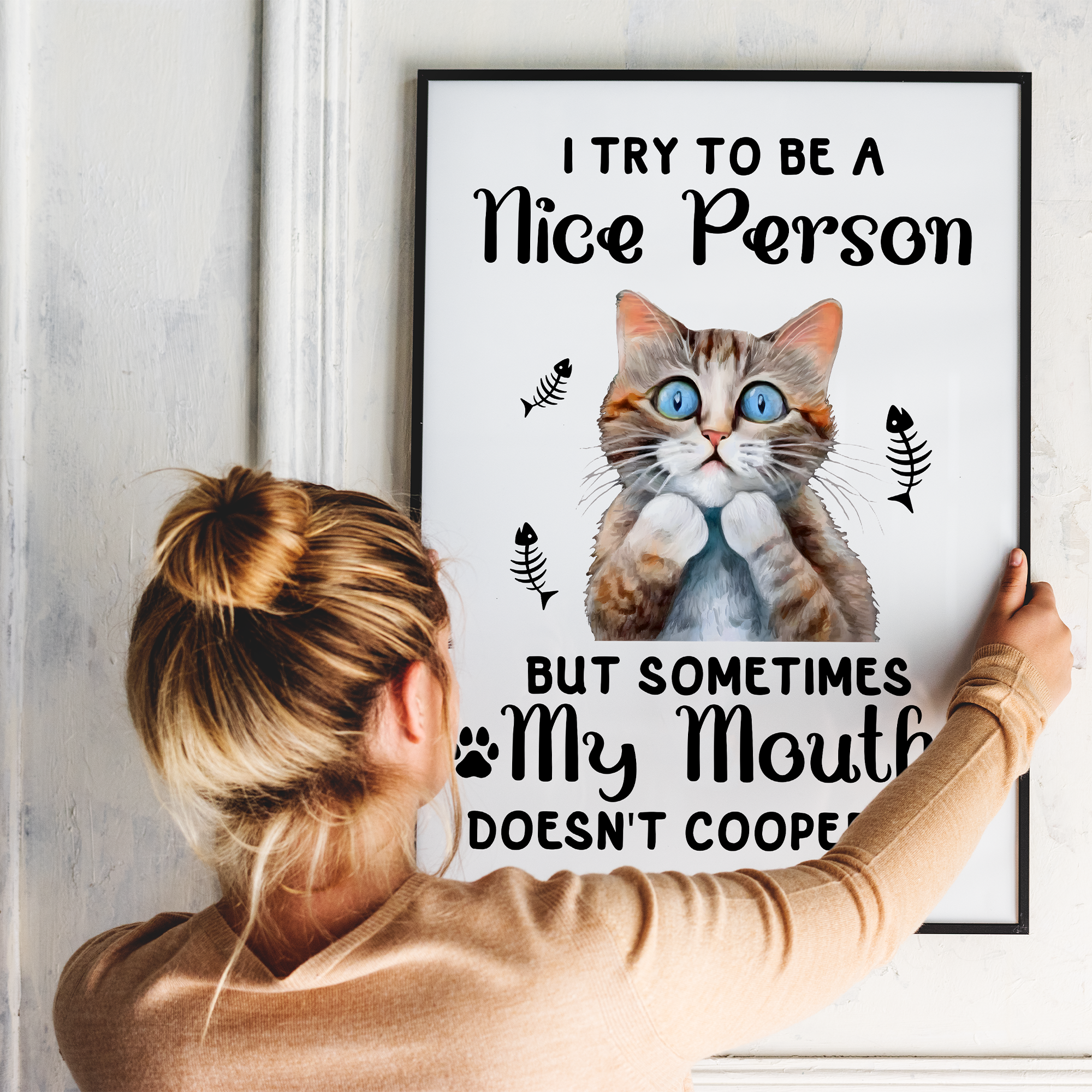 Sjov citat - plakat 2 - Just Karikatur