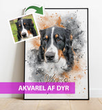 Akvarel af dyr - maleri efter dine fotos