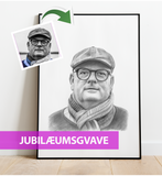 Jubilæumsgave - Portrættegning efter dine fotos