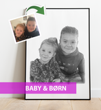 Baby & børn - Portrættegning efter dine fotos