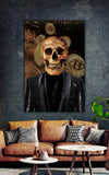 Bitcoin skull - Plakat/Lærred - Just Karikatur