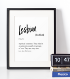 Lesbian definition plakat - Just Karikatur