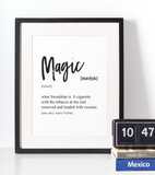 Magic definition plakat